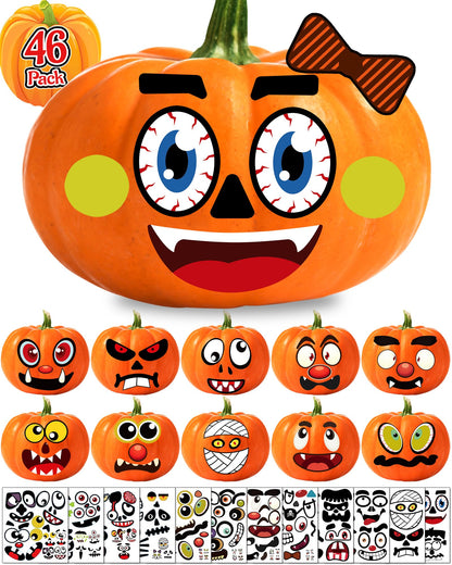Pumpkin Patch Party Stickers - 46 Pack for Kids