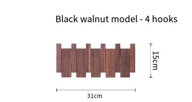 Simplicity Piano Key Wallmounted Coat Rack (One Piece)