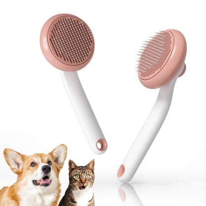 Pet Grooming Self-Cleaning Slicker Brush