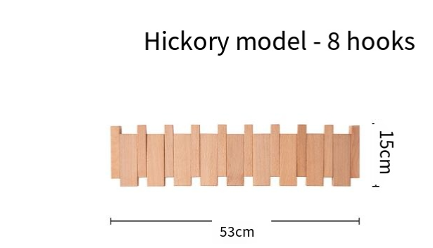 Simplicity Piano Key Wallmounted Coat Rack (One Piece)