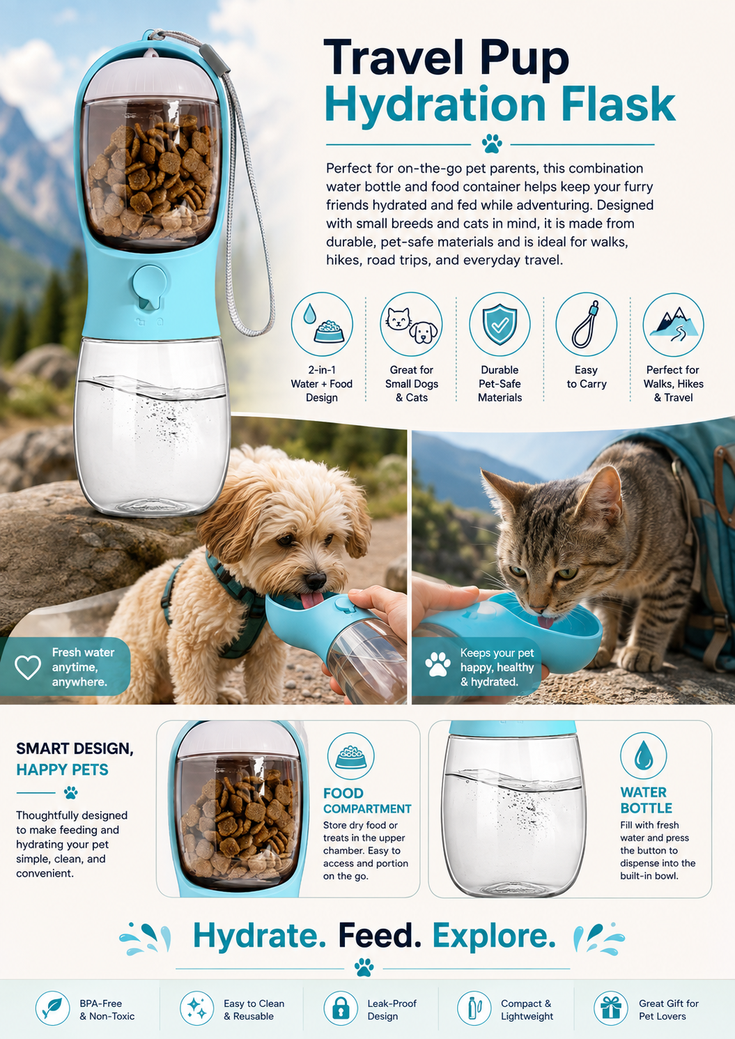 Travel Pup Hydration Flask