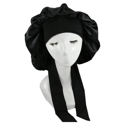 Satin Night Sleep Cap For Women Men Unisex Cap Bonnet
