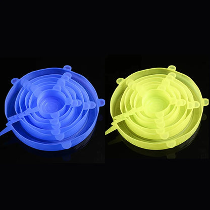 6 Pcs Silicone Cover  Stretch Lids for Kitchen
