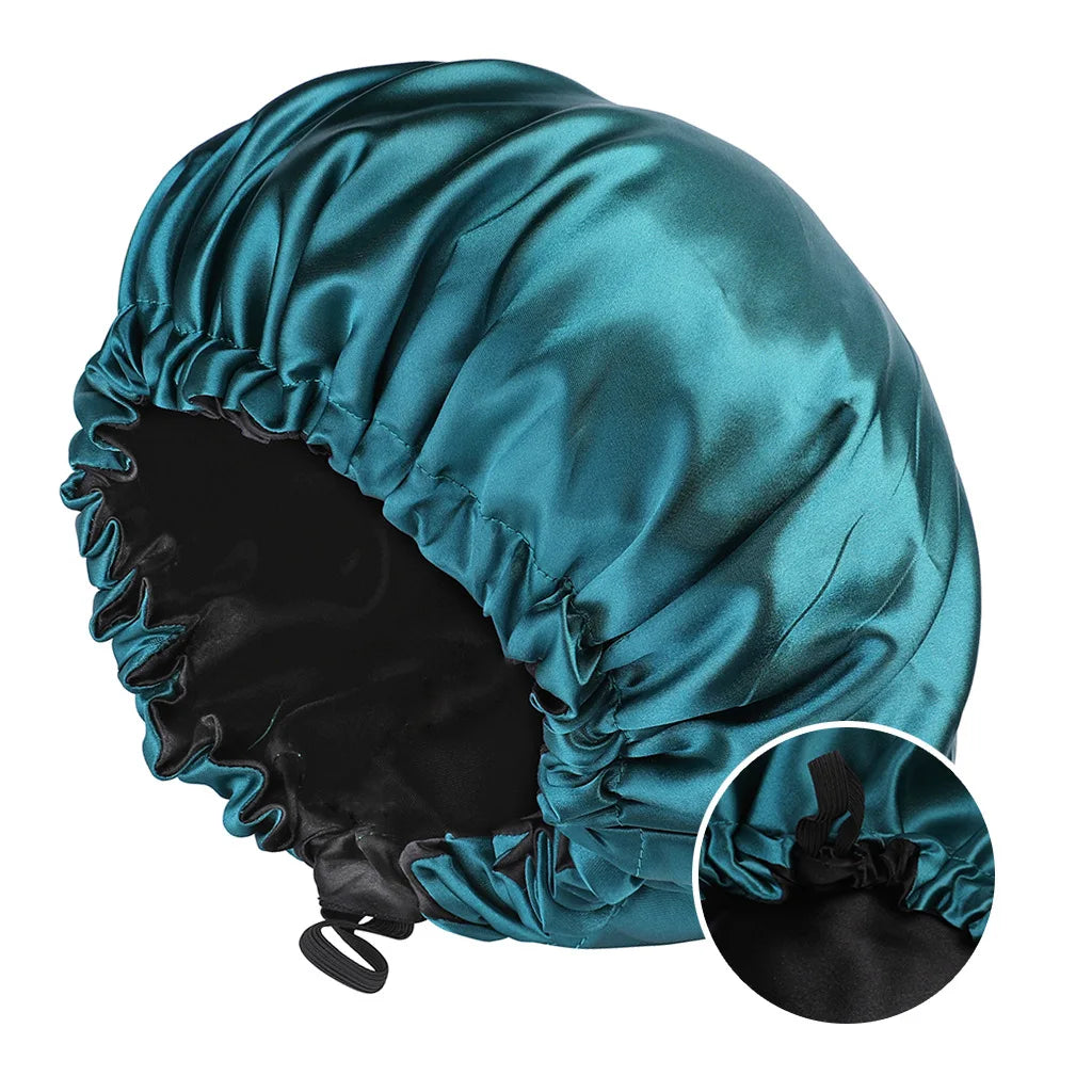 Large Double Layer Reversible Adjustable Sleep Bonnet