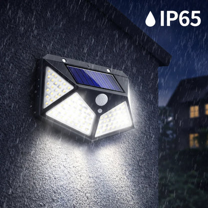 100 LED Solar Motion Sensor Security Light