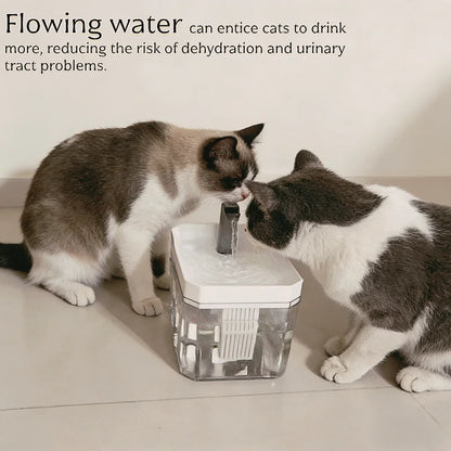 1.5L Cat Water Fountain Automatic Filter USB Pet Drinking Dispenser