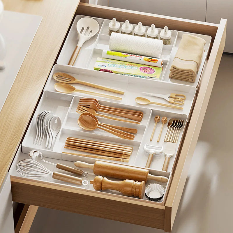 Expandable Drawer Organizer Versatile Adjustable Organizer