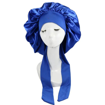 Satin Night Sleep Cap For Women Men Unisex Cap Bonnet
