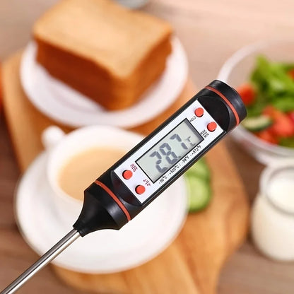 Digital Meat Thermometer with Food Cooking BBQ Probe for Water Milk