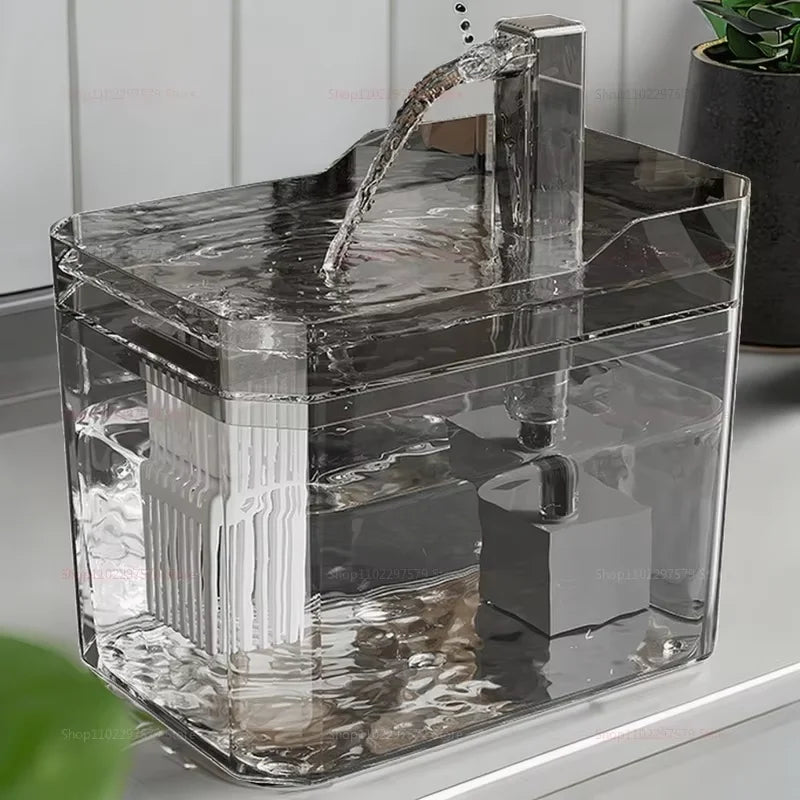 1.5L Cat Water Fountain Automatic Filter USB Pet Drinking Dispenser