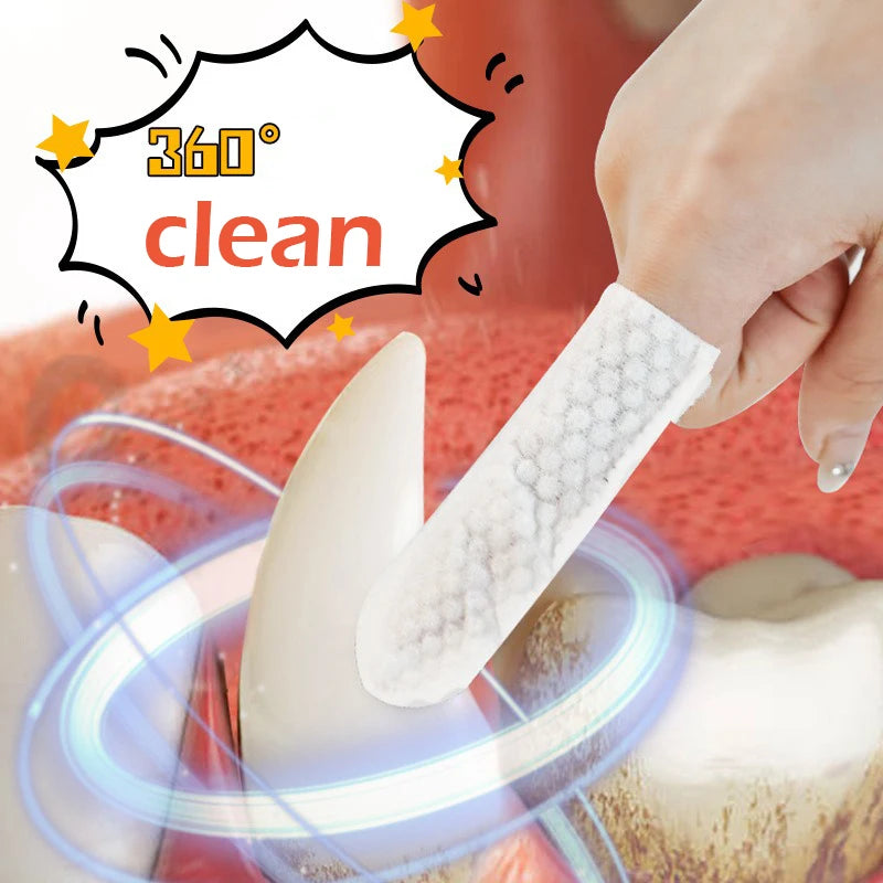 Pet Cleaning Products Disposable Finger Toothbrush