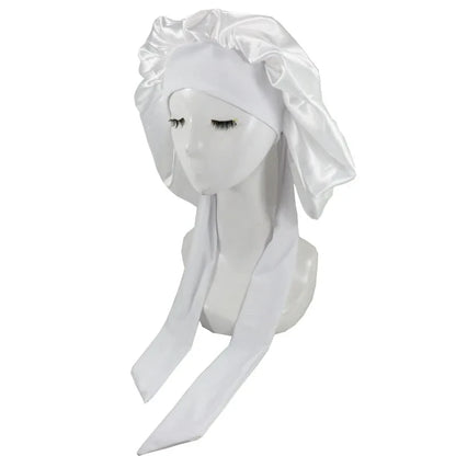 Satin Night Sleep Cap For Women Men Unisex Cap Bonnet