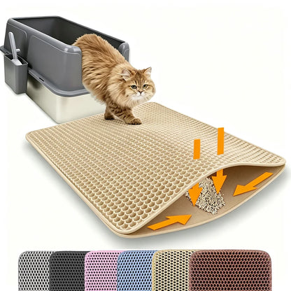 Cat Litter Mat Double Layer Pet Non Slip Big Pet Litter Box