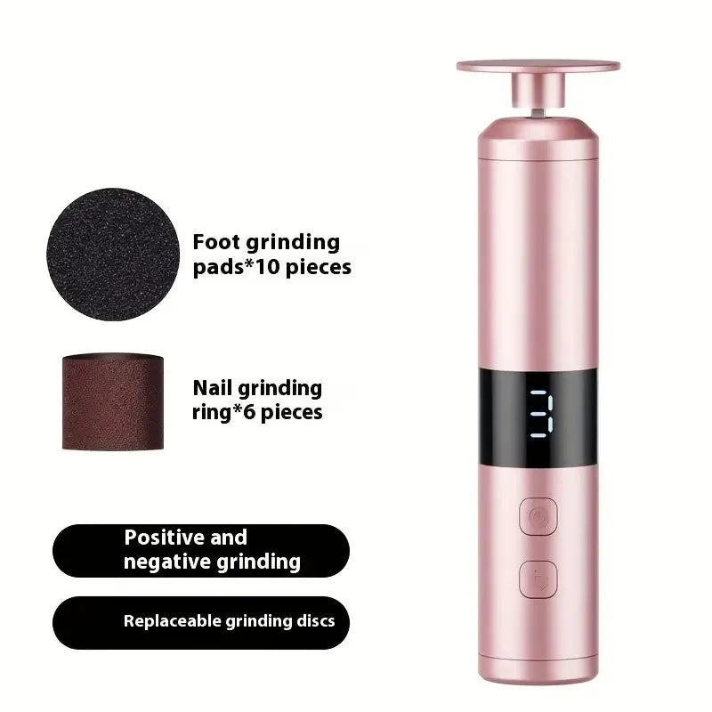 Electric Callus Remover with 3 Speeds & LCD Display