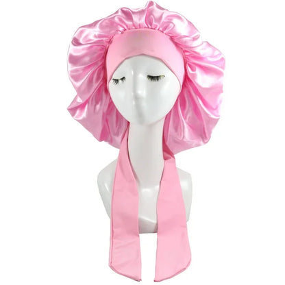 Satin Night Sleep Cap For Women Men Unisex Cap Bonnet