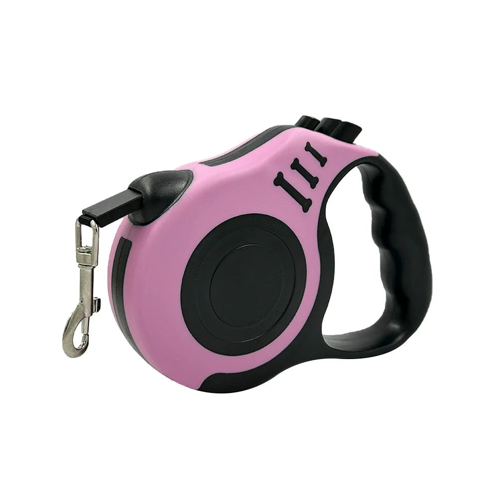 Retractable Dog Leash Outdoor Pet Leash Nylon Braided Rope