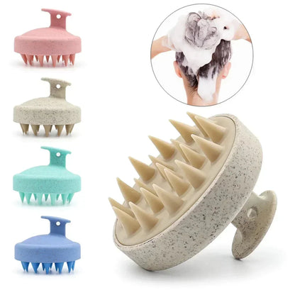 1pc Silicone Shampoo Brush Body Massage Brush