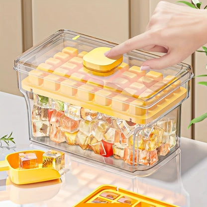 Ice Trays for Freezer with Lid & Bin