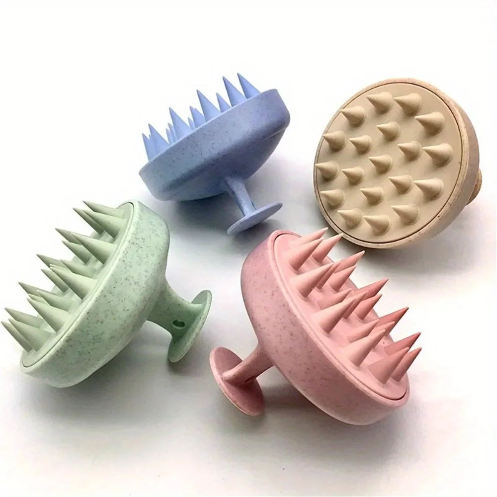 1pc Silicone Shampoo Brush Body Massage Brush