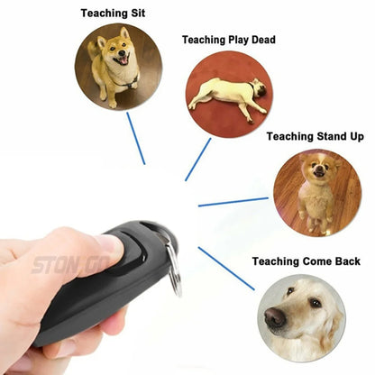 Pet Multifunction 2 in 1 Clicker & Whistle Dog Trainer