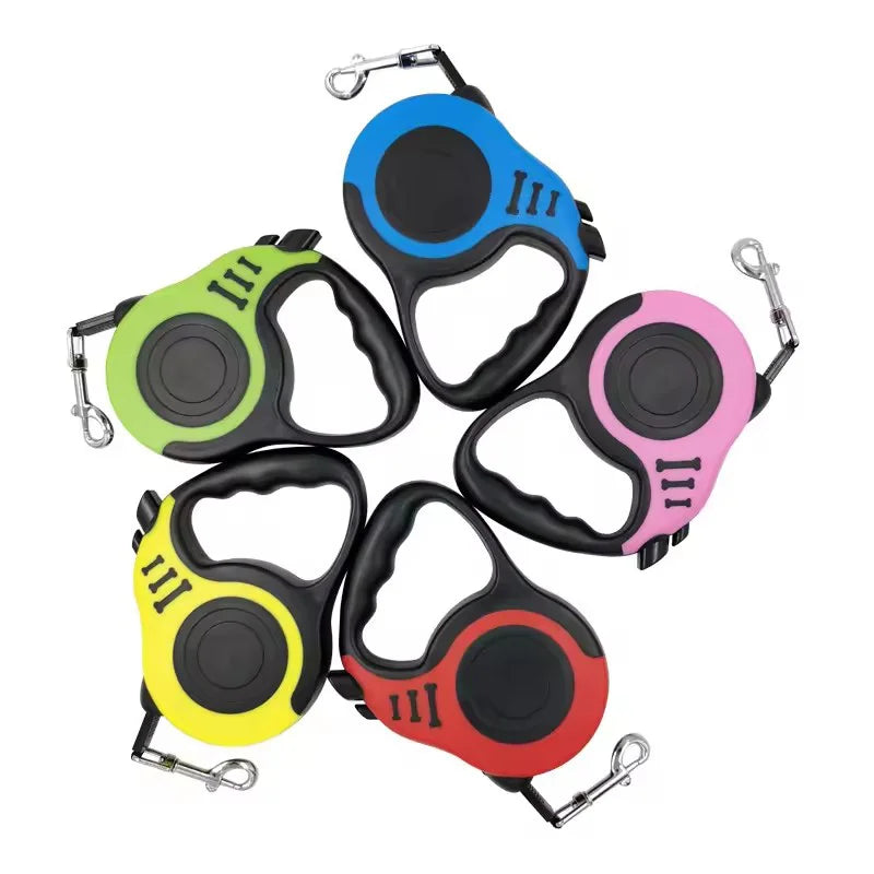 Retractable Dog Leash Outdoor Pet Leash Nylon Braided Rope