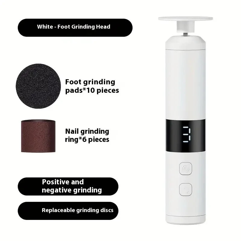 Electric Callus Remover with 3 Speeds & LCD Display