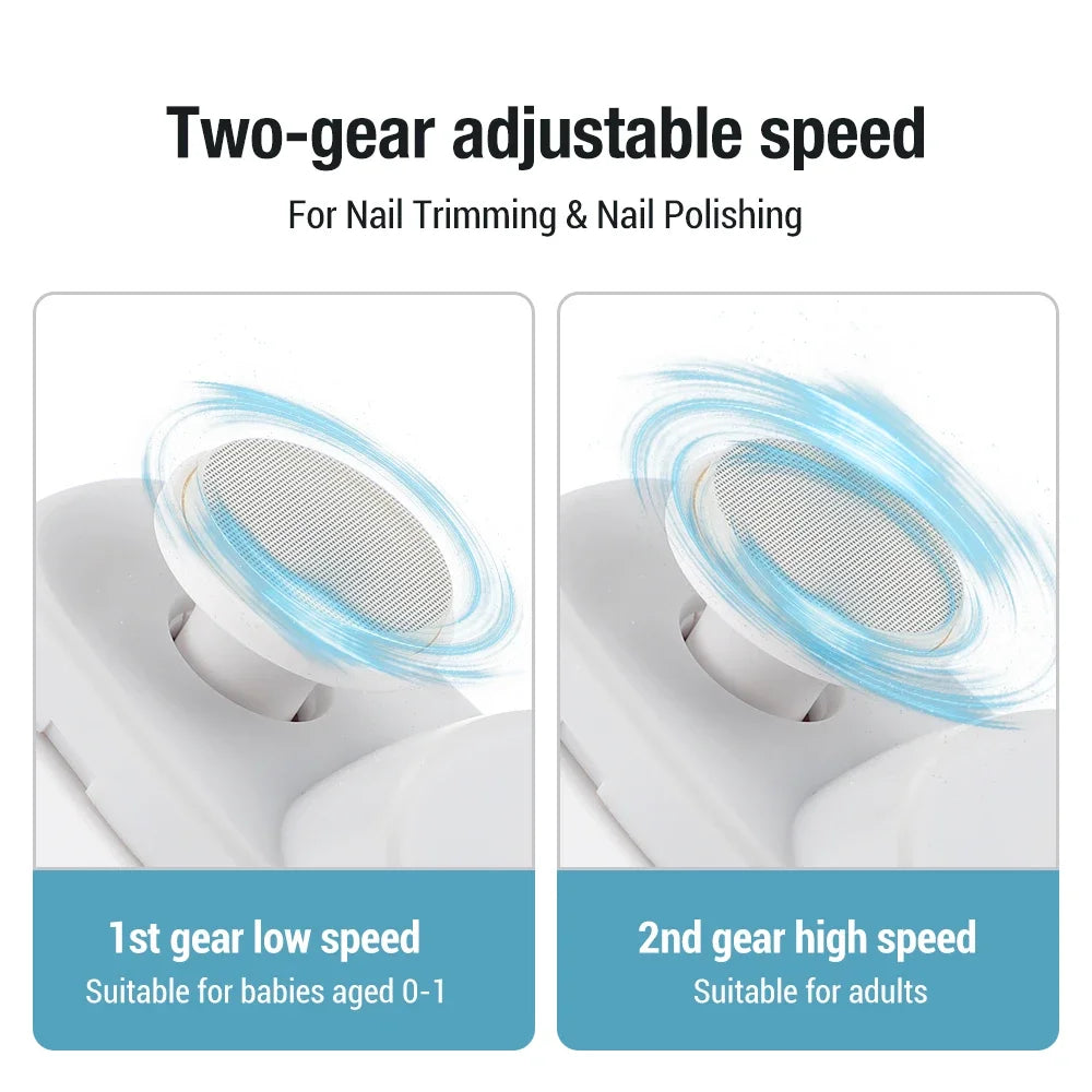 Electric Nail Clipper Grinding and Polishing with Light
