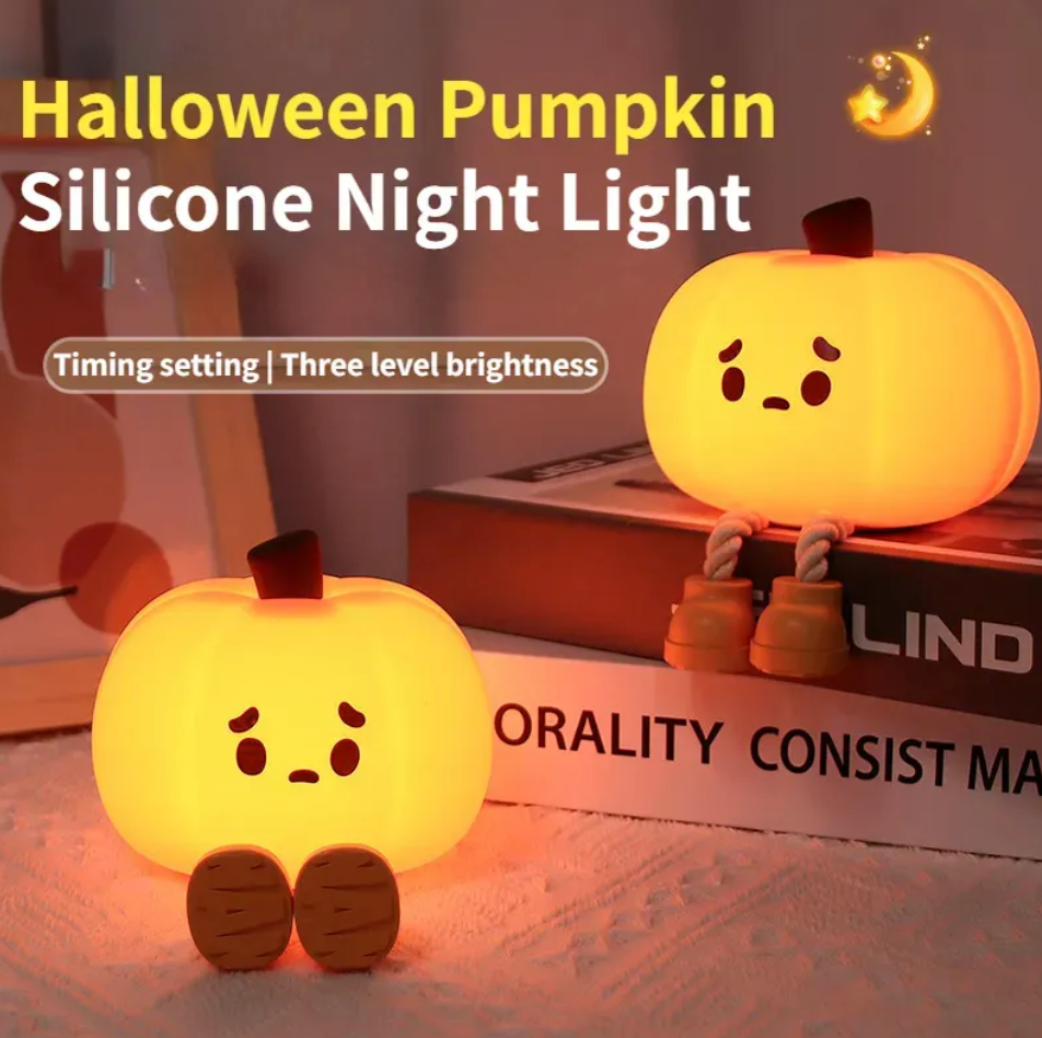 Silicone Pumpkin Night Light