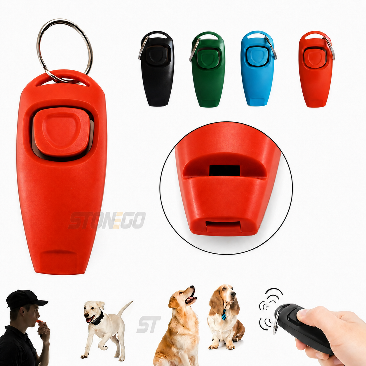 Pet Multifunction 2 in 1 Clicker & Whistle Dog Trainer